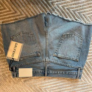 GRLFRND Jean Shorts Size 27 Lyric High Rise Split